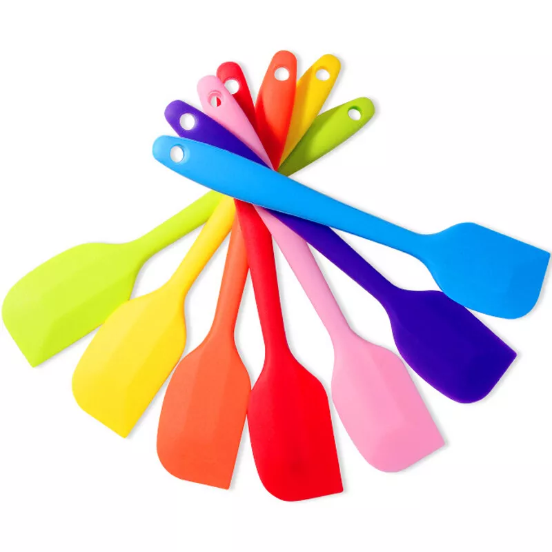 5 Pieces Silicone Spatula Heat Resistant Seamless Rubber Cake Mixing Scraper