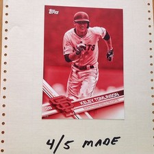 KELBY TOMLINSON #SF-2 Giants 4/5 Made 2017 Topps 5X7 Jumbo Red Version