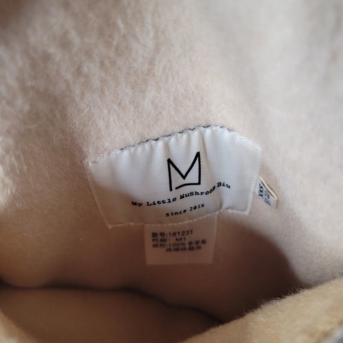 Wool Coat Medium Reversible Cream 100% Wool Big Pockets Stylish Japanese Inspo - Picture 4 of 6