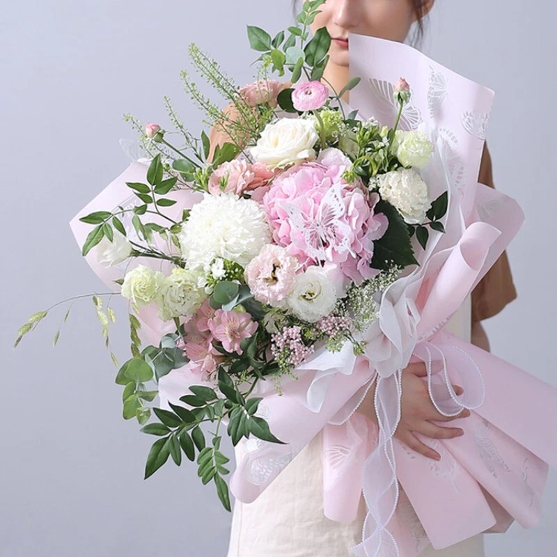 20 Sheets Waterproof Wrapping Paper Butterfly Florist for Packaging Flower DIY - Image 3 of 4