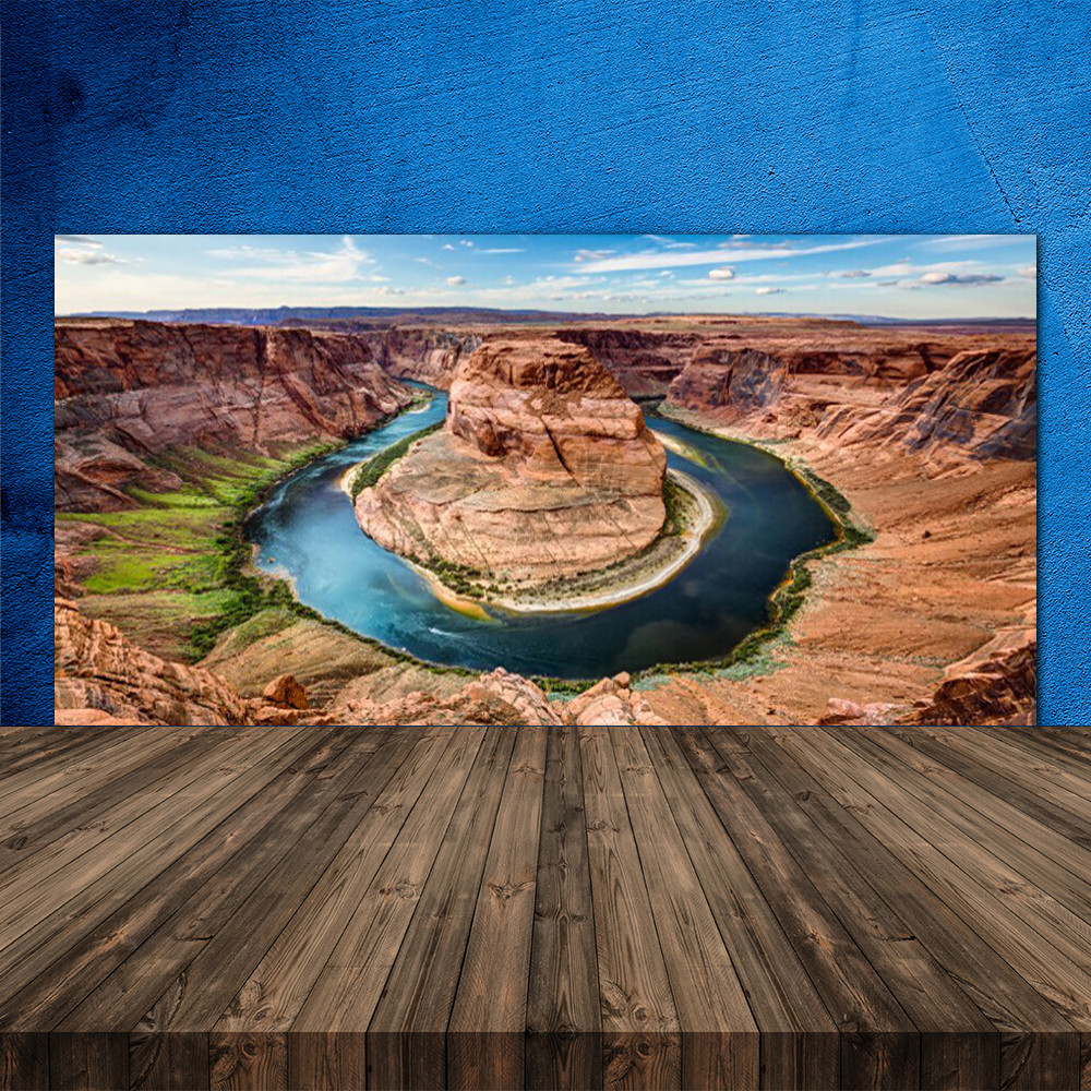 Crédence de cuisine en verre panneau panoramique 120x60 cm paysage nature
