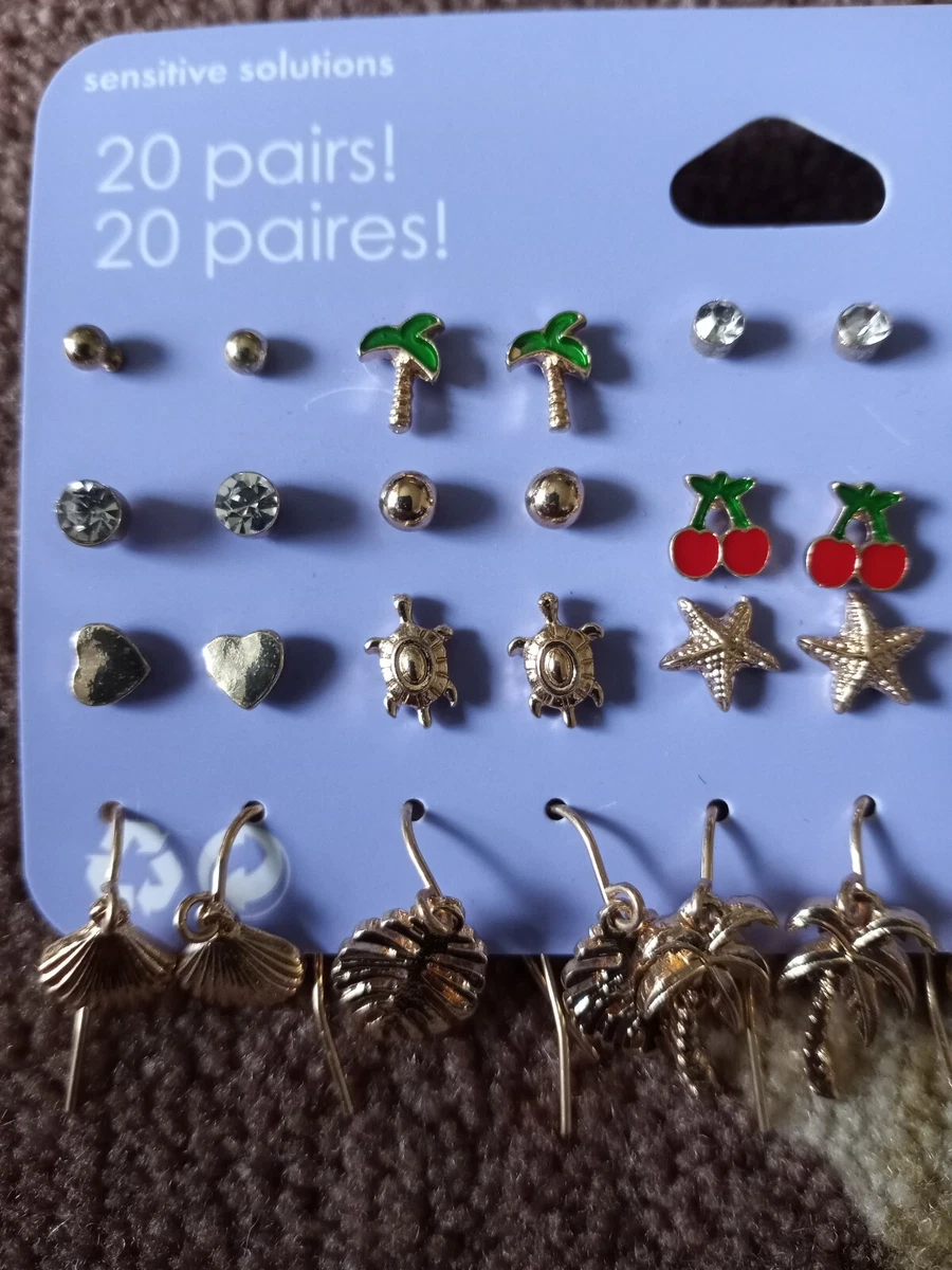 Claire's sensitive solutions earrings material deals