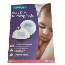 Lansinoh 60-CT Disposable Nursing Pads Stay Dry Absorbency
