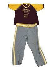 Vintage 1980s Softball Uniform Size Large Vtg Copper Keg Jersey Halloween