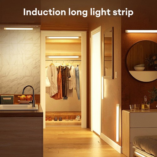 LED Motion Sensor Under Cabinet Closet Light USB Rechargeable Kitchen Lamp Strip - Picture 14 of 27