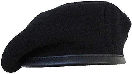 Gorra de boina de lana francesa unisex, gorra de estilo militar tradicional...
