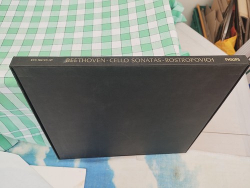 835 182/3 AY Beethoven Compl Sonatas Piano & Cello Richter Rostropovich 2LP BOX - Zdjęcie 5 z 5