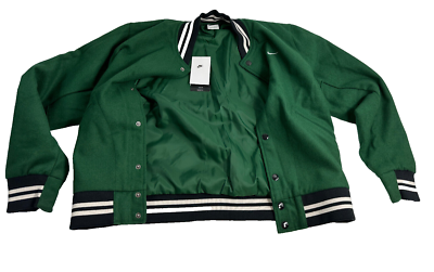 Nike Sportwear Authentics Varsity Jacket Gorge Green White Nike Sportwear Authentics Varsity Jacket Gorge Green White