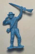 Vintage Marx 1960s Sears Custer Play Set Flip Flop Blue Reb #16 Yelling Rifle OH