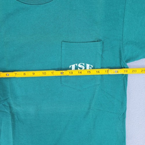 90s Al Agnew Vintage Fishing Crappie T Shirt Sz M TSF Sportswear Pocket - Picture 6 of 6