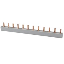 Stift-Phasenschiene 3-polig 10mm&sup2; 12TE, isoliert, Sammelschiene/Stromschiene