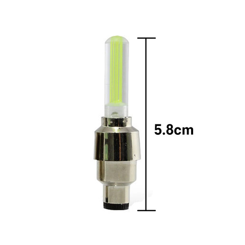 UK Stock 2PC VALVE DUST CAP TYRE COLOUR SAFETY LED NEON CAR BIKE WHEEL LIGHTS - Picture 9 of 21