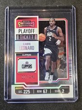 Kawhi Leonard 2023-24 Panini Contenders /249 Playoff Ticket #80 LA Clippers