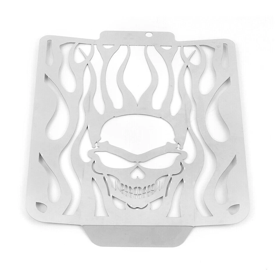 Cubierta protectora de rejilla de radiador Skull Flames para Suzuki Boulevard M109R 2006-2014 Foto 3 de 4
