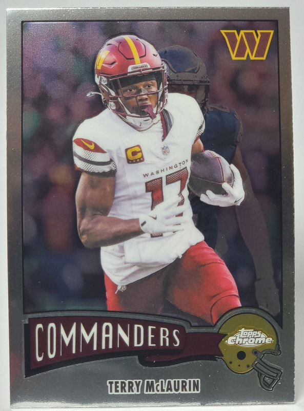 2025 Topps Chrome Football Terry McLaurin #1975-35 1975 Washington Commanders