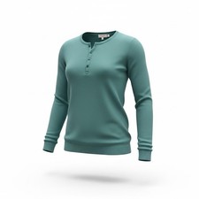 Uniqlo 100 Cashmere Henley Button Sweater From Early 2000  s Mint Cond. Size L