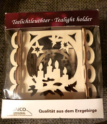 SAICO ORIGINAL Made in Germany Candlestick Tealight Holder Christmas Holiday NEW