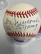 DON NEWCOMBE  CY YOUNG 1956 SIGNED  NATIONAL LEAGUE  BASEBALL JSA  CH34591 CASE