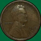 1916-S Lincoln Wheat Cent Fine F Coin #34927