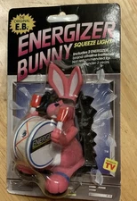 VINTAGE NOS ORIGINAL E. B. ENERGIZER BUNNY SQUEEZE LIGHT 1990 1991 TOY NIP