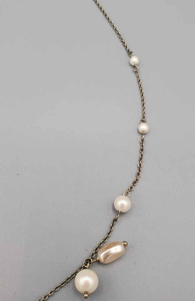 Collar Ann Taylor Factory 22" con perlas de agua dulce y cuentas de cristal Foto 4 de 4