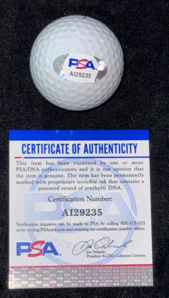 Pelota de golf Lee Janzen "1993 Ryder Cup USA Champion" firmada autografiada PSA Foto 3 de 3