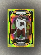 Daron Payne 2023 Panini Prizm Gold Prizm #295 #05/10