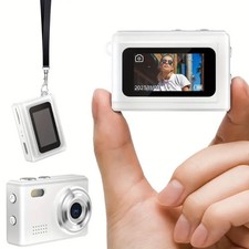 Super Mini White Digital Camera For Gifts, Vacation, Memories, Kids, Keychain