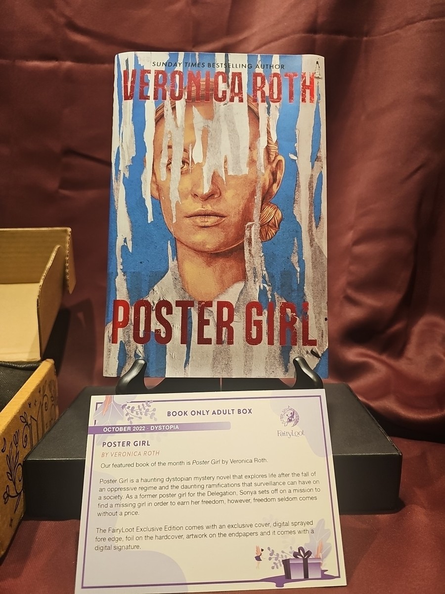 POSTER GIRL Veronica Roth FAIRYLOOT Exclusive 1st edition 1st