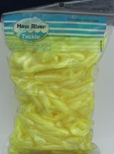 Haw River HR Tackle 4930 Sickle Tail Grub 4" Color Chartreuse 100CT