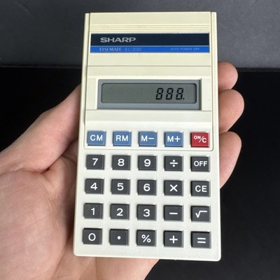 Vintage Sharp EL-230 Calculator w/ Manual & Original Packaging   Made in Japan
