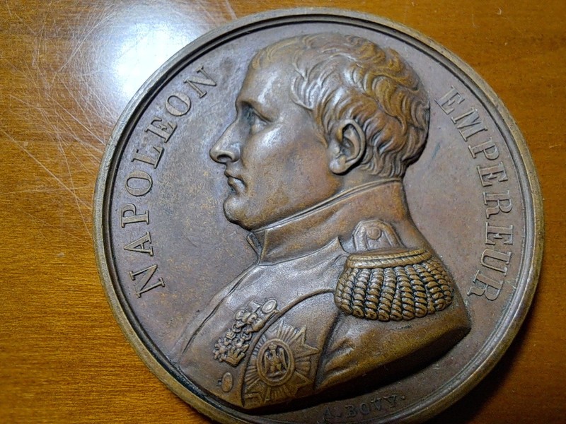 France 1821 Death Of Napoleon Bonaparte Bronze Medal St Helena Memorial