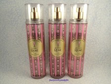 Bath  Body Works BUBBLY ROSE Fine Fragrance Mist X 3 - Full Size 8 oz - NEW