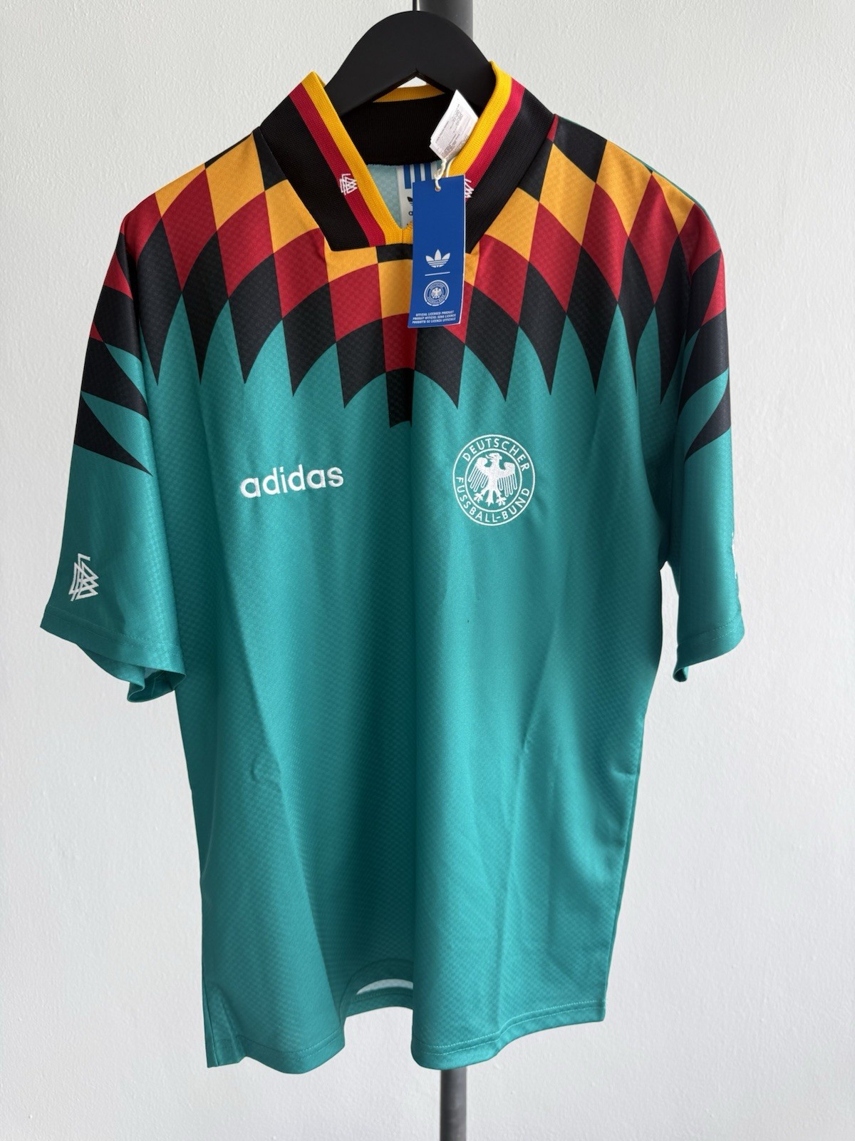 adidas Germany DFB 1994 Retro Soccer Jersey Men M Green NWT