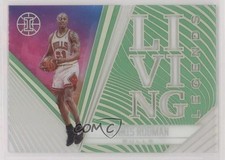 2020-21 Panini Illusions Living Legends Emerald Dennis Rodman #10 HOF 0u7