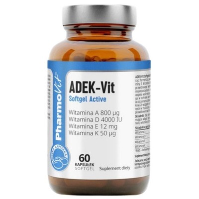 PharmoVit Adek-Vit Softgel Active 60 Kapseln Vitamin A D E K Nahrungsergänzung