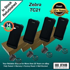 Lot of 4 Zebra TC21 Mobile Computer Barcode Scanner Android 14 with Playstore