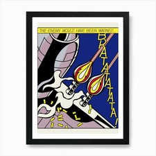 Bratatat! 2 | Roy Lichtenstein 1963 Framed Wall Art Poster Canvas Print Picture