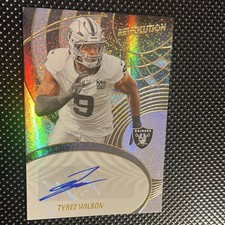 🔥🔥2025 Panini Revolution Tyree Wilson Auto #AGH-TYW 63  /199 Raiders🔥🔥