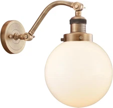 Lighting 515-1W-BB-G201-8-LED Bare Bulb 1 Light Cord Set, Brushed Brass