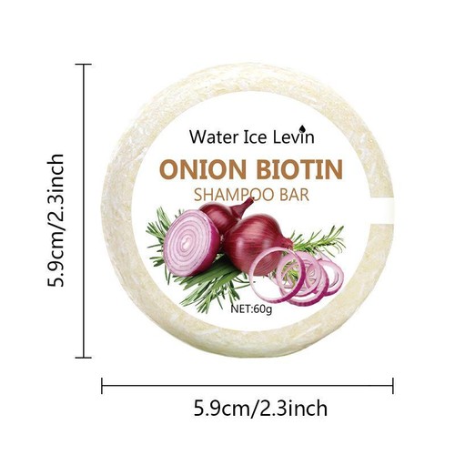 Natural Onion Biotin-Shampoo Bar - Hair Growth, Hydrating, Scalp Care - All Hair - Picture 11 of 12