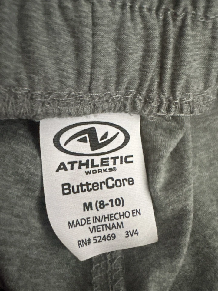 Pantalones Cortos Suaves Núcleo Mantequilla Bolsillos Gris Carbón Athletic Works Nuevos con Etiquetas Talla M 8 10 ❤️344 Foto 4 de 4