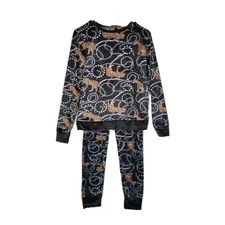 NWT Joan Vass Velour Pajama Lounge Set Womens Medium Soft Cozy