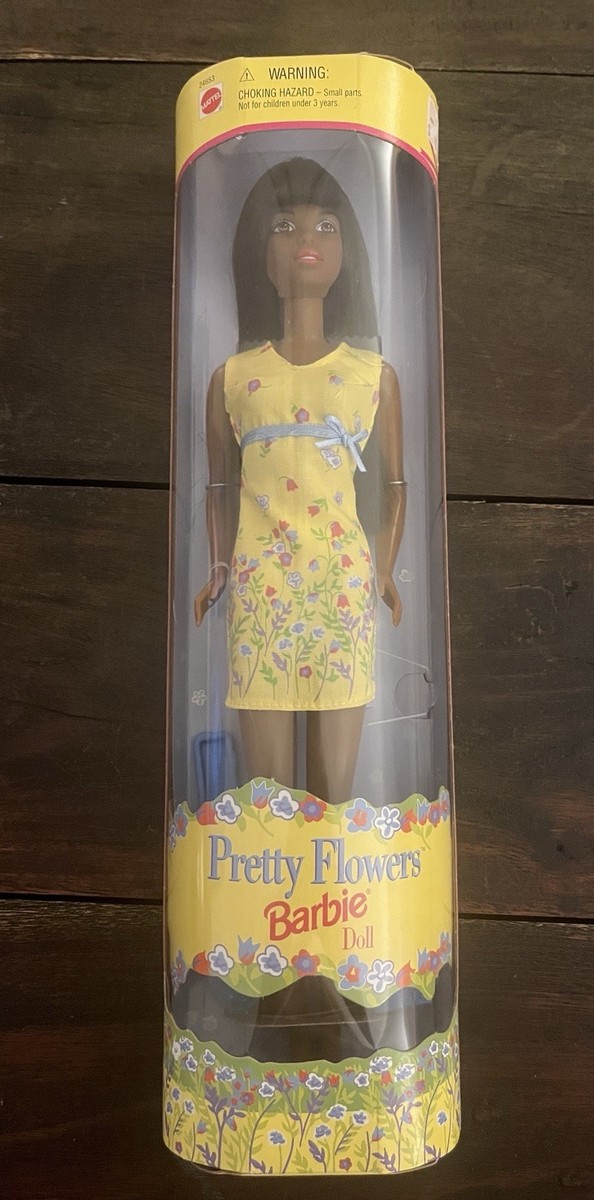 Pretty Flowers Barbie 1999 Mattel 24653 African American NIB | eBay