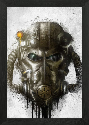 Power Armor T-60 Gerahmtes Wandbild Poster Leinwanddruck Bild