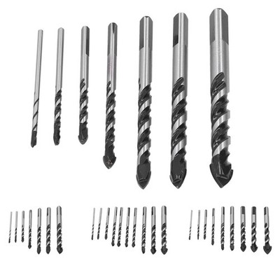 Drill Bit Cemented Carbide Single Double Flute Hole Drilling Tool Set Kit For Ti
