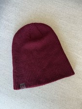 Burton Woven Knit Beanie Hat Deep Red Wine Unisex