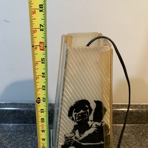 Old Crow Whiskey 4 Sided Hanging Light Vintage RARE Bar Works Mancave EUC - Picture 10 of 14