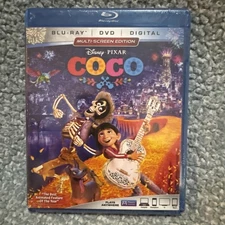 Disney Coco (Blu-ray + DVD + Digital, 2017) New Sealed Pixar