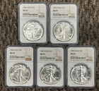 1986-2021 American Eagle Silver Dollar Type 1 Collection 36 ASE Coins, NGC MS-69 — photo 3